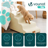 Hundetreppe Haustiertreppe aus hochdichtem Schwamm, rutschfest, 72x40x50cm Beige - vuunot.com