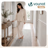 Weicher Kurzflor Teppich Wohnzimmer mit Antirutschmatte 80x200 cm Grau - vuunot.com