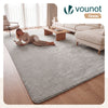 Weicher Kurzflor Teppich Wohnzimmer mit Antirutschmatte 240x340 cm Grau - vuunot.com