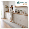 Weicher Kurzflor Teppich Wohnzimmer mit Antirutschmatte 60x180 cm Grau - vuunot.com
