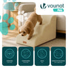 Hundetreppe Haustiertreppe aus hochdichtem Schwamm, rutschfest, 57x40x40cm Beige - vuunot.com