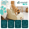 Hundetreppe Haustiertreppe aus hochdichtem Schwamm, rutschfest, 40x40x30cm Beige - vuunot.com