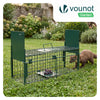 Marderfalle Lebendfalle Metall Tierfalle mit Griff, 60x18x25cm Grün - vuunot.com