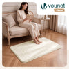 Weicher Kurzflor Teppich Wohnzimmer mit Antirutschmatte 80x150 cm Beige - vuunot.com
