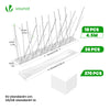 Edelstahl Taubenabwehr Vogelabwehr Spikes 4.5 m (18Stück à 25 cm) - vuunot.com