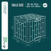 126L Gartenbox Aufbewahrungsbox mit integriertem 56 x 44 x 53 cm, Anthrazit - vuunot.com
