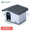 Katzenhaus & Hundehütte Indoor Outdoor, Haustierhaus Winterfest und Wetterfest 75 x 63 x 51 cm, Weiß - vuunot.com