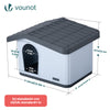 Katzenhaus & Hundehütte Indoor Outdoor, Haustierhaus Winterfest und Wetterfest 60 x 51 x 41 cm, Weiß - vuunot.com