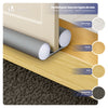 2er Set Türdichtung unten, zuschneidbare Zugluftstopper für Türen, 96 cm, Grau - vuunot.com