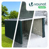 Mähroboter Garage Metall mit Pultdach 78x92x62 cm Grün - vuunot.com
