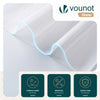 Doppelrollo klemmfix ohne Bohren, Duo Rollo Klemmrollo für Fenster und Tür, 80x150 cm, Weiß - vuunot.com