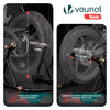 Motorrad Ständer Hinten Montageständer mit Laufrollen bis 390 kg Schwarz - vuunot.com