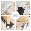 3er Set Türdichtung unten, zuschneidbare Zugluftstopper für Türen, 96 cm, Schwarz - vuunot.com