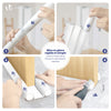 3er Set Türdichtung unten, zuschneidbare Zugluftstopper für Türen, 96 cm, Weiß - vuunot.com