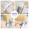 4er Set Türdichtung unten, zuschneidbare Zugluftstopper für Türen, 96 cm, Grau - vuunot.com