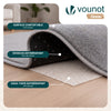 Weicher Kurzflor Teppich Wohnzimmer mit Antirutschmatte ф120 cm Grau - vuunot.com