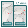 2er Set Sonnenliege Klappbar, Gartenliege Strandliege mit Sonnenschutz und 4-Fach Verstellbarer Rückenlehne, Beige - vuunot.com
