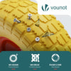4 Stück Schubkarrenrad Pannensichere 3.50-4, Innenloch Ø16mm, 260x85mm - vuunot.com