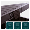 126L Gartenbox Aufbewahrungsbox mit integriertem 56 x 44 x 53 cm, Braun - vuunot.com