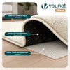 Weicher Kurzflor Teppich Wohnzimmer mit Antirutschmatte 160x230 cm Beige - vuunot.com