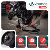 Motorrad Ständer Hinten Montageständer mit Laufrollen bis 390 kg Schwarz - vuunot.com