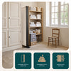 Paravent Raumteiler 4 Teilig Freistehend Stoff Trennwand 228 x 30 x 164 cm Beige - vuunot.com