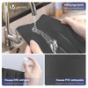 2er Set Türdichtung unten, zuschneidbare Zugluftstopper für Türen, 96 cm, Schwarz - vuunot.com