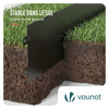 Rasenkante verzinkt Metall 10m, Beeteinfassung 100x18cm, 10 Stück, Schwarz - vuunot.com