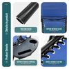 2er-Set Liegestuhl Klappbar mit Beistelltisch, Relaxstuhl Garten mit Getränkehalter und Kopfpolster, Blau - vuunot.com