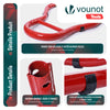 Motorrad Ständer Hinten Montageständer mit Laufrollen bis 390 kg Rot - vuunot.com