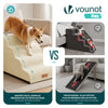 Hundetreppe Haustiertreppe aus hochdichtem Schwamm, rutschfest, 72x40x50cm Beige - vuunot.com