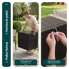126L Gartenbox Aufbewahrungsbox Garten 56 x 43 x 53 cm, Holzoptik Braun - vuunot.com