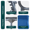 2er Set Sonnenliege mit Dach, 190 x 58 x 27 cm  Blau - vuunot.com