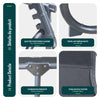 2er Set Sonnenliege mit Dach, 190 x 58 x 27 cm  Grau - vuunot.com