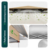 Pavillon Faltbar 3.6x3.6m, Pop Up Faltpavillon Gartenzelt Partyzelt Gartenpavillon, Beige - vuunot.com