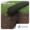 Rasenkante verzinkt Metall 30m, Beeteinfassung 100x13cm, 30 Stück, Schwarz - vuunot.com