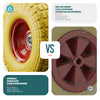 Schubkarrenrad Pannensichere 3.50-4, Innenloch Ø16 mm, 260x85 mm - vuunot.com