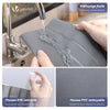 4er Set Türdichtung unten, zuschneidbare Zugluftstopper für Türen, 96 cm, Grau - vuunot.com