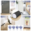 2er Set Türdichtung unten, zuschneidbare Zugluftstopper für Türen, 96 cm, Schwarz - vuunot.com