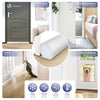 2er Set Türdichtung unten, zuschneidbare Zugluftstopper für Türen, 96 cm, Weiß - vuunot.com