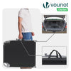 2er Set Sonnenliege mit Dach, 190 x 58 x 27 cm Schwarz - vuunot.com