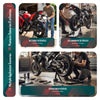 Motorrad Ständer Hinten Montageständer mit Laufrollen bis 390 kg Schwarz - vuunot.com