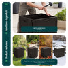 126L Gartenbox Aufbewahrungsbox Garten 56 x 43 x 53 cm, Rattan-Optik Braun - vuunot.com