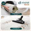 Weicher Kurzflor Teppich Wohnzimmer mit Antirutschmatte 80x200 cm Creme - vuunot.com