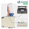 2er Set Sonnenliege mit Dach, 190 x 58 x 27 cm Beige - vuunot.com