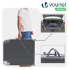 2er Set Sonnenliege mit Dach, 190 x 58 x 27 cm  Grau - vuunot.com