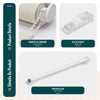 2er Set Doppelrollo Klemmfix ohne Bohren 100 x 150 cm Leinenfarbe - vuunot.com