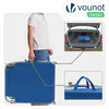 2er Set Sonnenliege mit Dach, 190 x 58 x 27 cm  Blau - vuunot.com