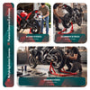 Motorrad Ständer Hinten Montageständer mit Laufrollen bis 390 kg Rot - vuunot.com
