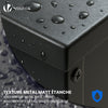 Metall Pelletbehälter mit Rollen, 55 kg Pelletbox, 36x36x76 cm, Schwarz - vuunot.com
